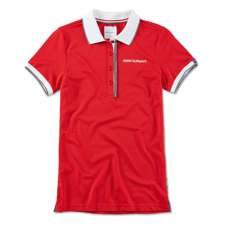 картинка Женская рубашка-поло BMW Golfsport, Red от магазина bmw-original.ru