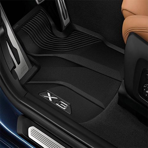 картинка Резиновые всепогодные коврики BMW X3 G01 (4шт.), высокий борт от магазина bmw-orugunal.ru
