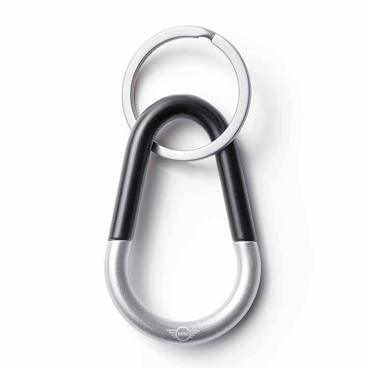 картинка Брелок-карабин MINI Colour Block Keyring от магазина bmw-orugunal.ru