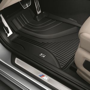 картинка Комплект резиновых всепогодных ковриков BMW G30/G31/F90 (4шт.), высокий борт от магазина bmw-orugunal.ru