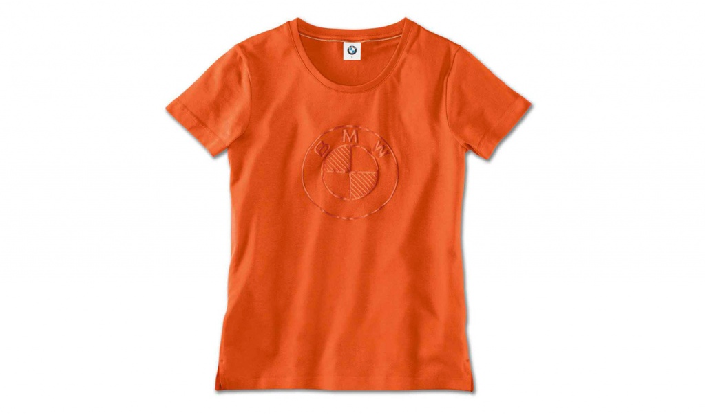картинка Женская футболка BMW T-Shirt Fashion, Orange BMW от магазина bmw-orugunal.ru