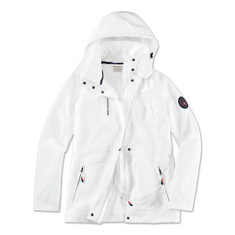 картинка Женская куртка с капюшоном BMW Yachtsport, White от магазина bmw-original.ru