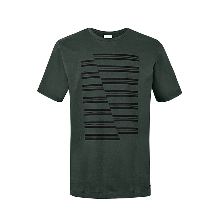 картинка Мужская футболка MINI JCW Stripes, Green, Black от магазина bmw-orugunal.ru