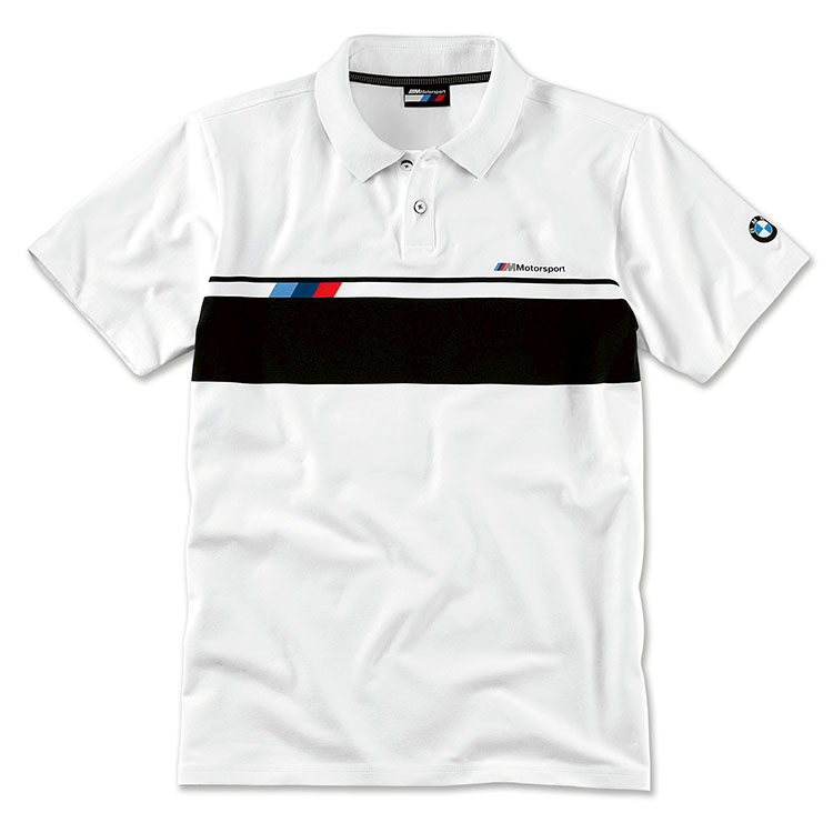 картинка Мужская рубашка-поло BMW M Motorsport, White от магазина bmw-original.ru