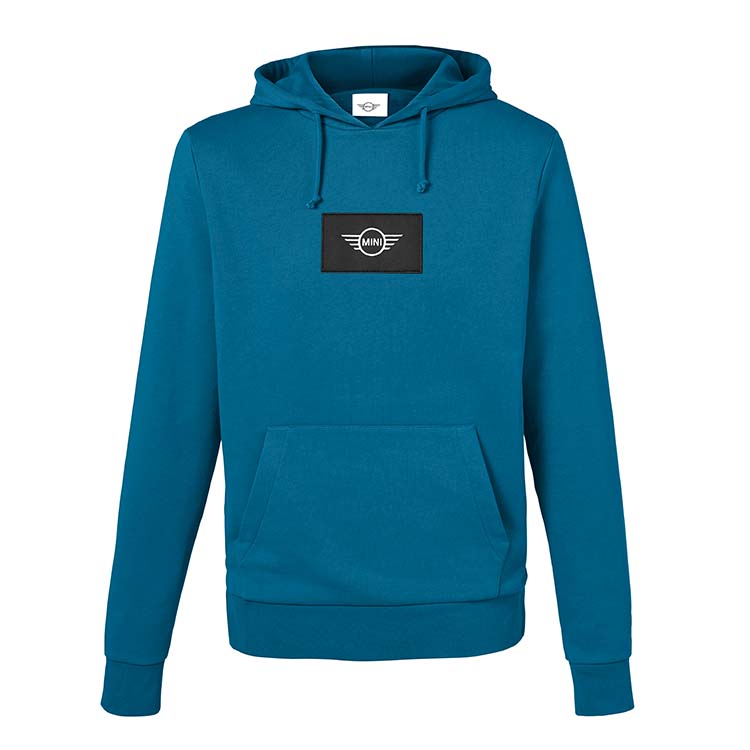 картинка Мужская толстовка MINI Logo Patch, Blue, Grey от магазина bmw-orugunal.ru