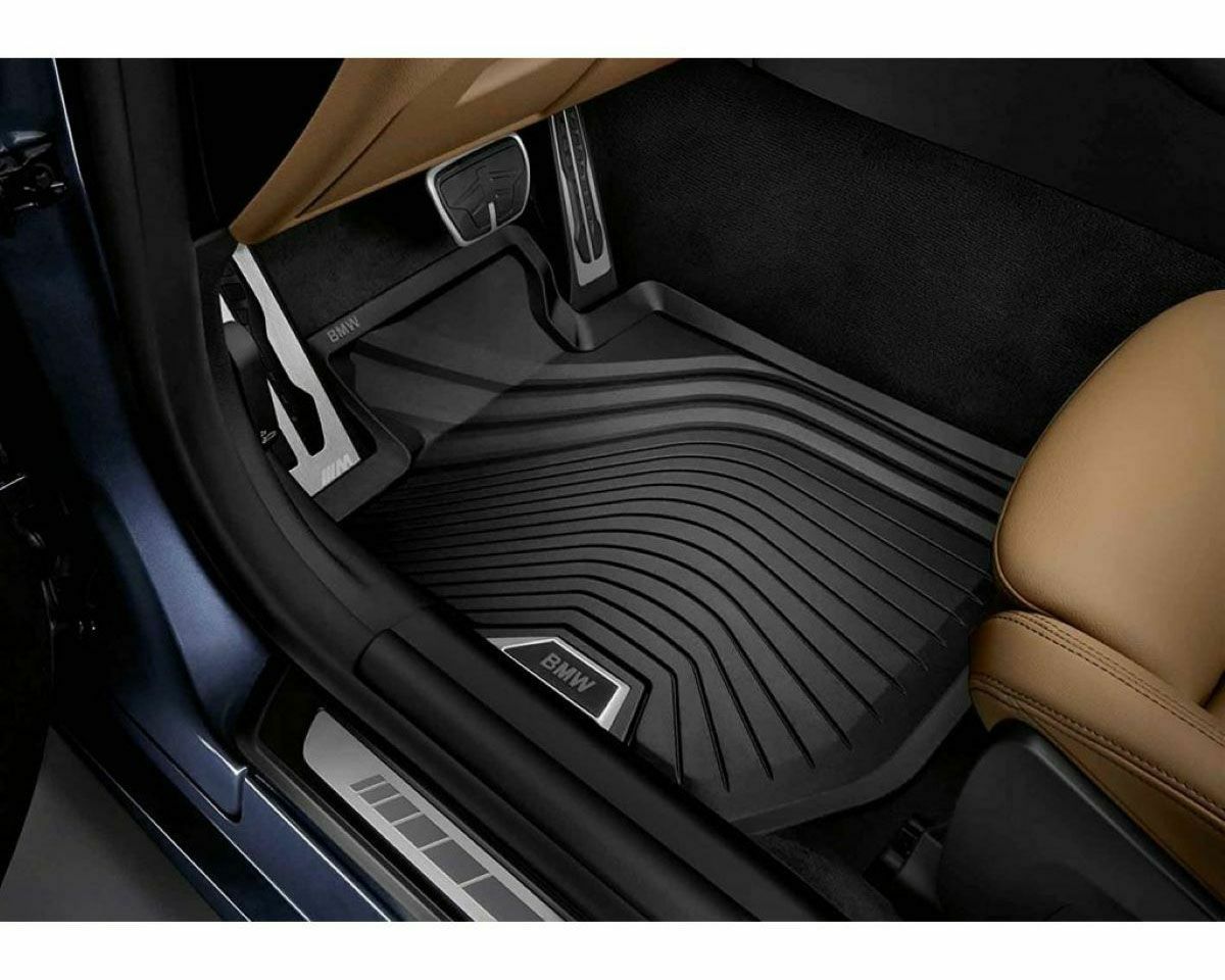 картинка Комплект резиновых всепогодных ковриков BMW G20 (4 шт.), высокий борт  от магазина bmw-orugunal.ru