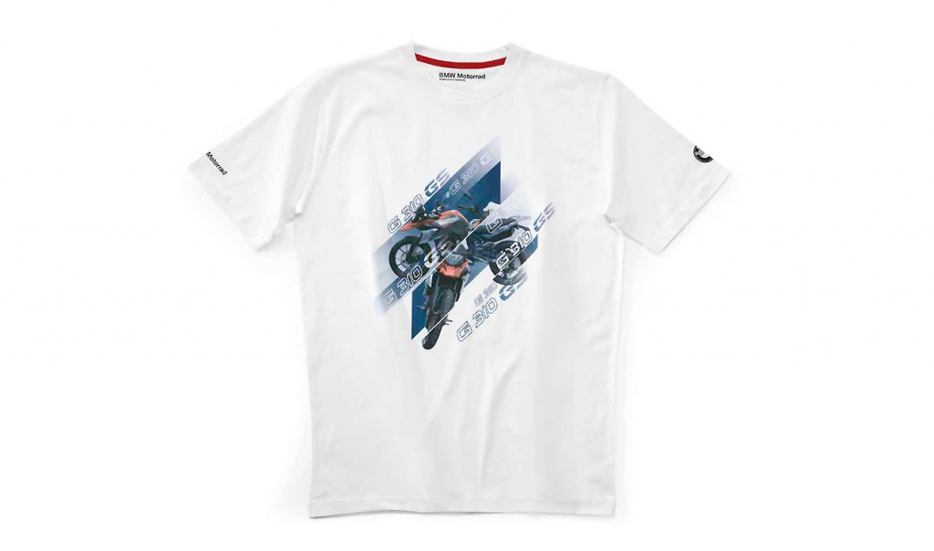 картинка Футболка унисекс BMW Motorrad G 310 GS, White от магазина bmw-orugunal.ru