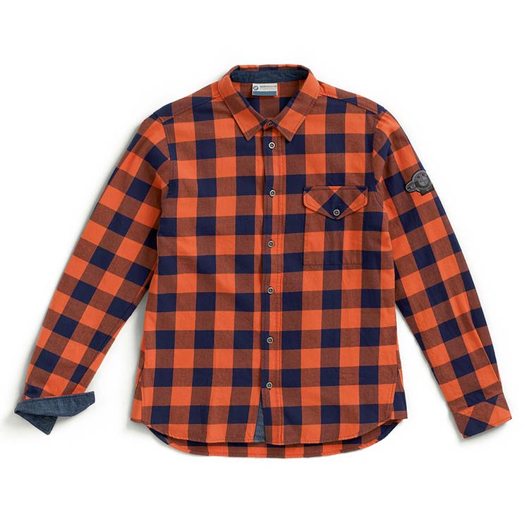 картинка Рубашка мужская Check, Orange от магазина bmw-orugunal.ru