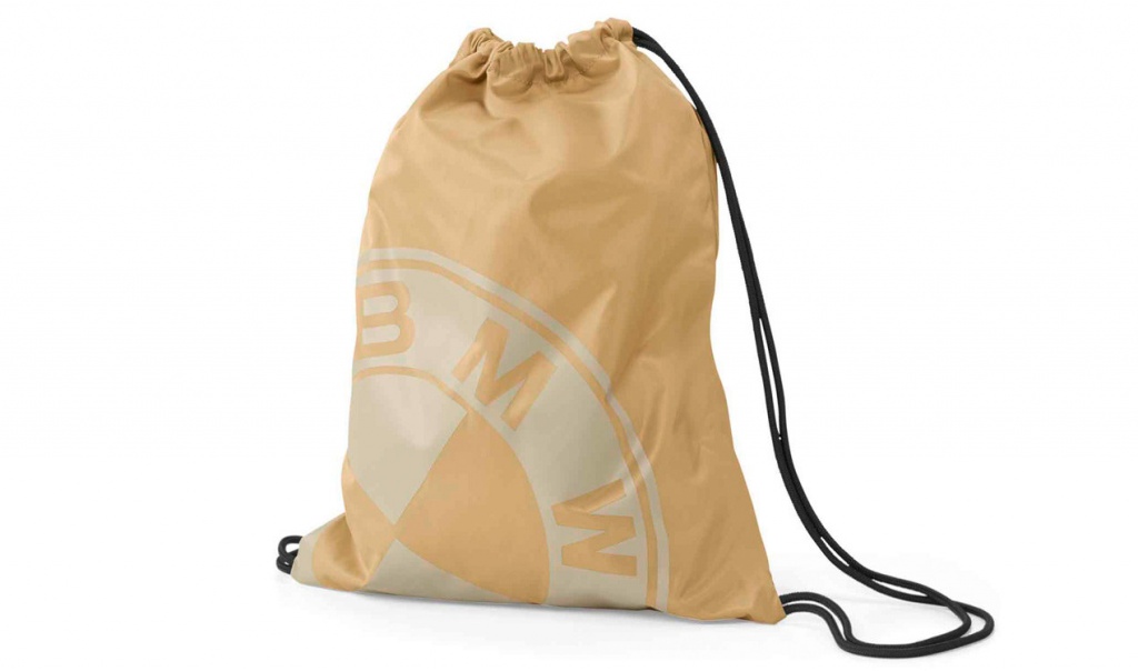 картинка Спортивная сумка-мешок BMW Modern, Sand от магазина bmw-orugunal.ru