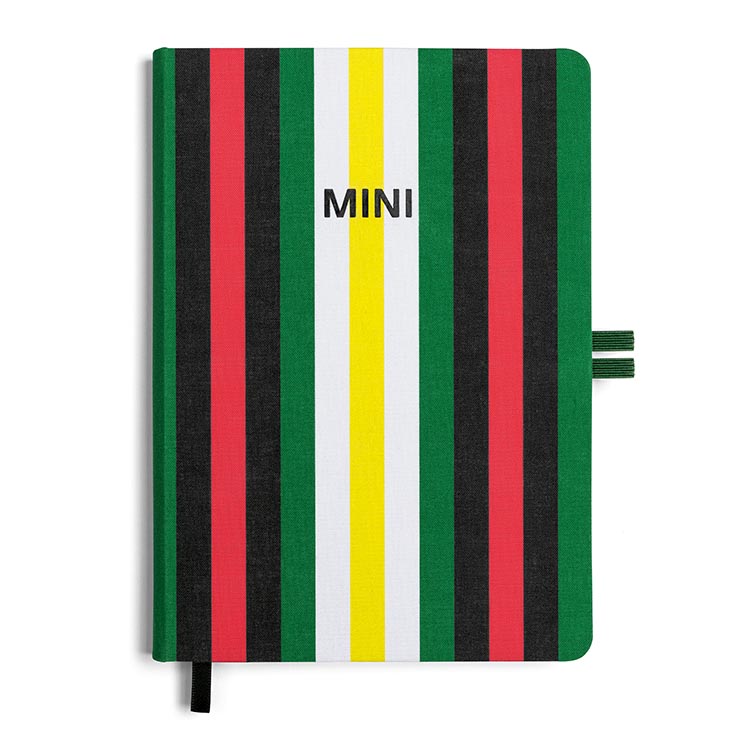 картинка Блокнот MINI Striped, Multicolor от магазина bmw-orugunal.ru