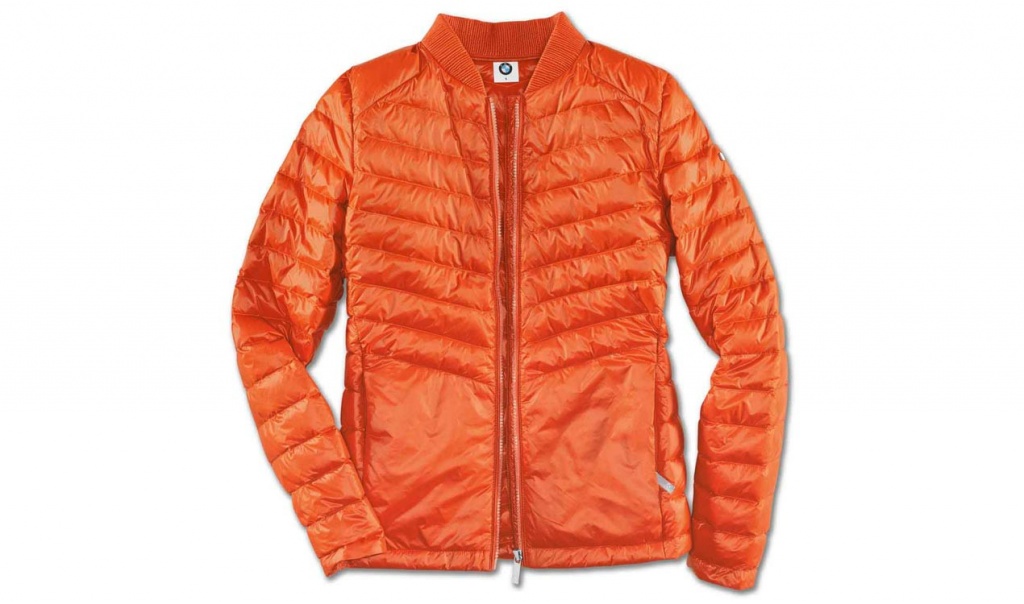 картинка Женская пуховая куртка BMW Soft Down, Orange BMW от магазина bmw-orugunal.ru