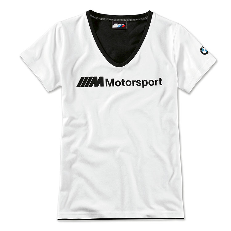картинка Женская футболка BMW M Motorsport, White от магазина bmw-original.ru